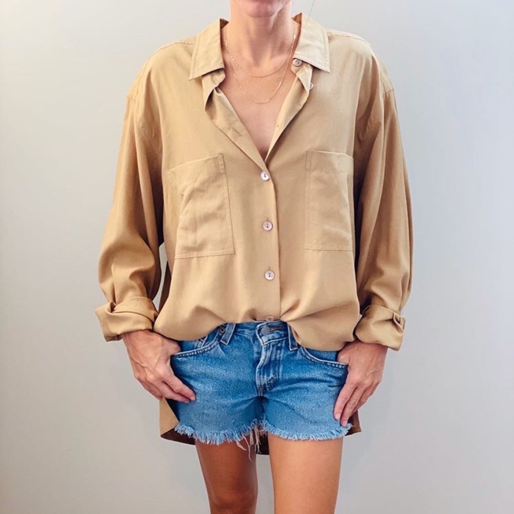 Vintage silk button down